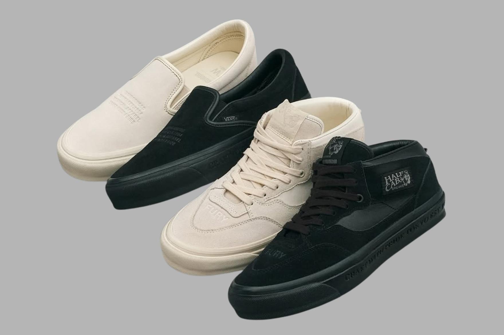 NEIGHBORHOOD x Vans sneakers in black and white iterations