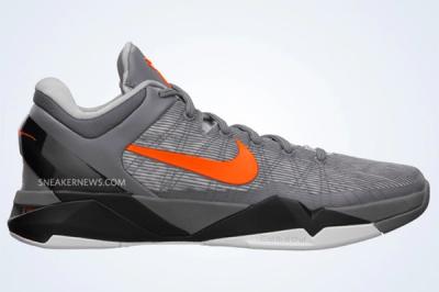 Nike Zoom Kobe Vii Wolf Grey Total Orange Black 5 1