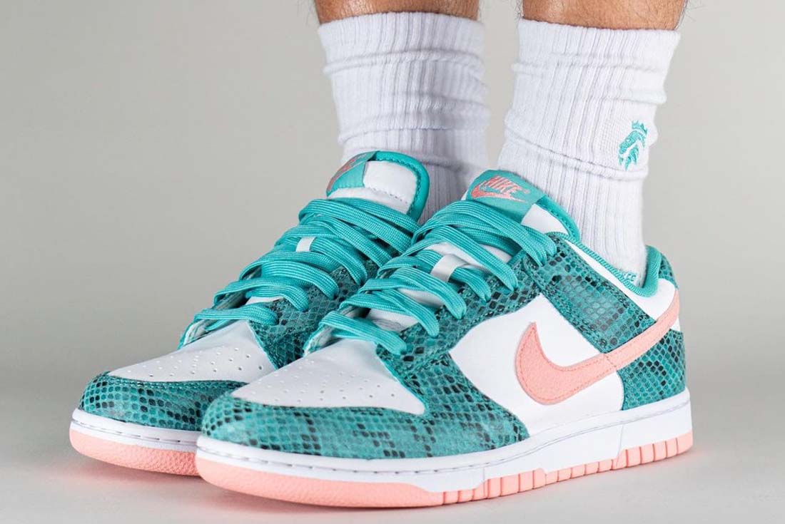 On-Foot: Nike Dunk Low 'Snakeskin' DR8577-300