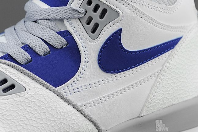 Nike Air Flight 89 White Hyper Blue Midfoot Detail 1