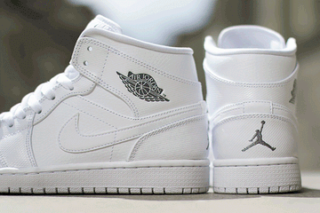 Jordan 1 mid white online cool grey