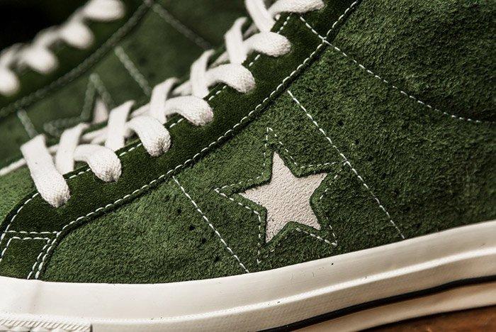 Converse one star cheap mid green