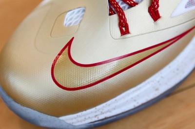 Nike Lebron X Gold Profile Toe Detail 1