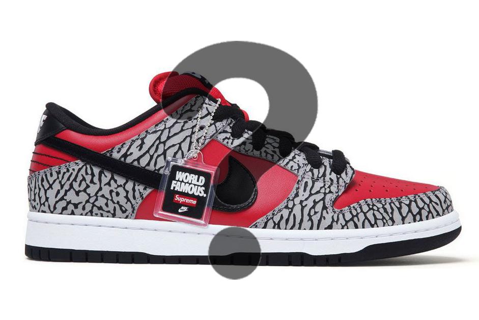 Supreme Dunk low now question mark 