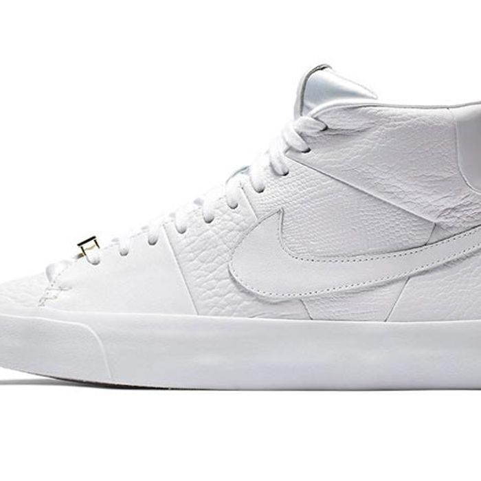 Nike Blazer Royal Arrives 'Triple White' - Sneaker Freaker