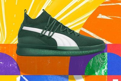 Puma Clyde Court City Pack Green White Left Side Shot
