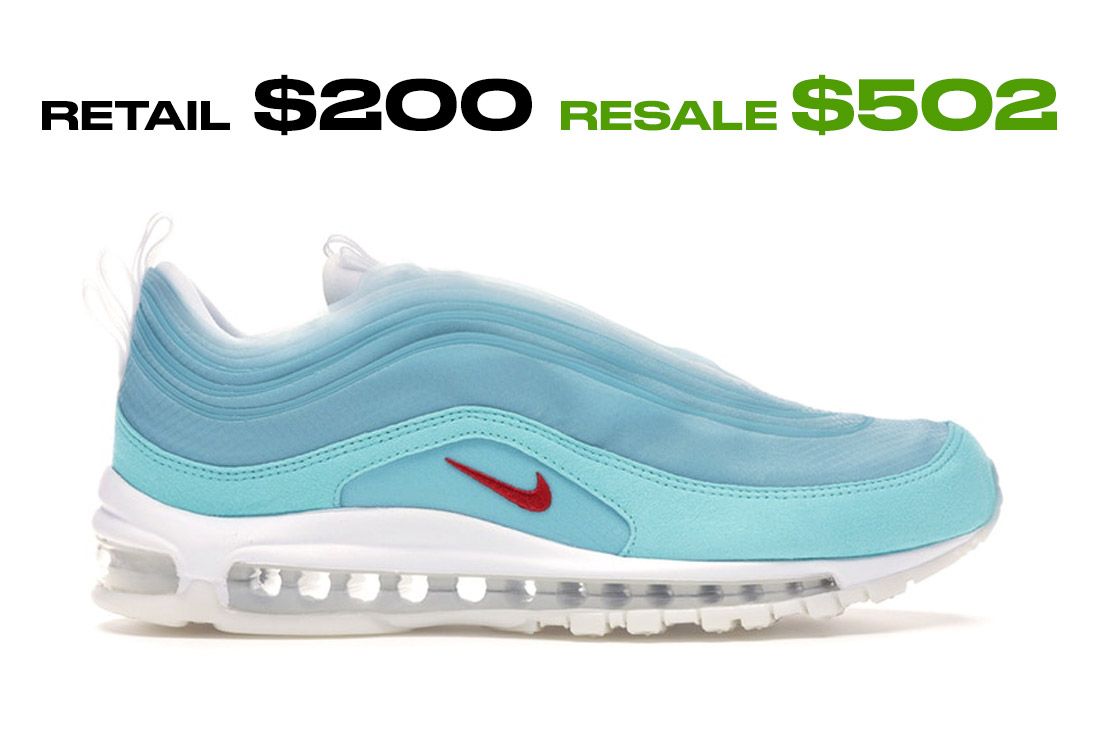 Stockx Resale Nike Air Max 97 Shanghai Right Side Shot