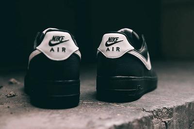 Nike Air Force 1 Qs Black White Friday Heel