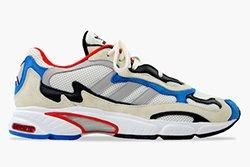 adidas temper run red white blue