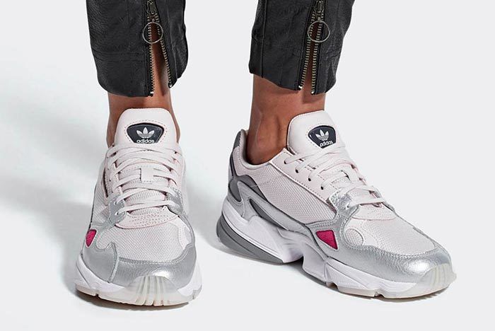 adidas falcon white silver