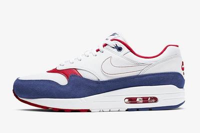 Nike Air Max 1 White Red Blue Cj9927 100 Lateral Side Shot