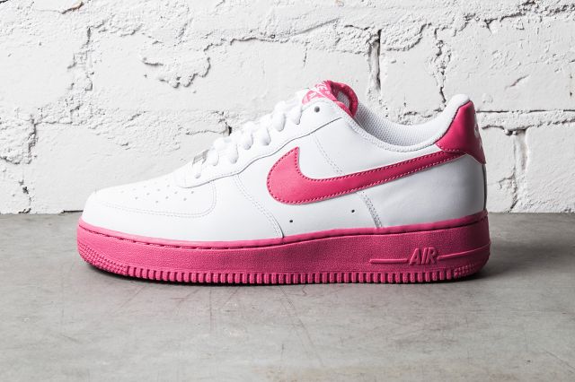 pink and white af1 low