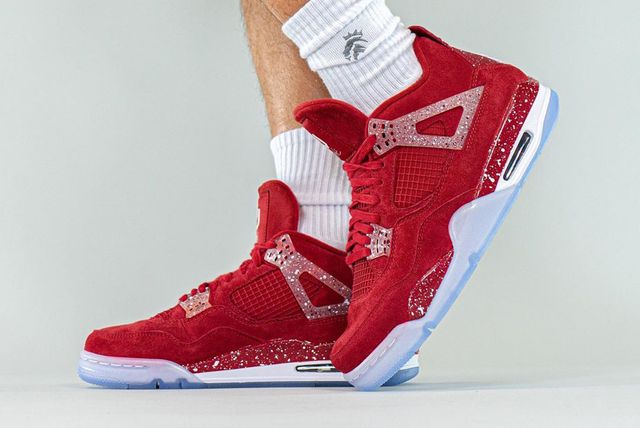 On-Foot With the 2018 Air Jordan 4 PE ‘Oklahoma Sooners’ - Sneaker Freaker