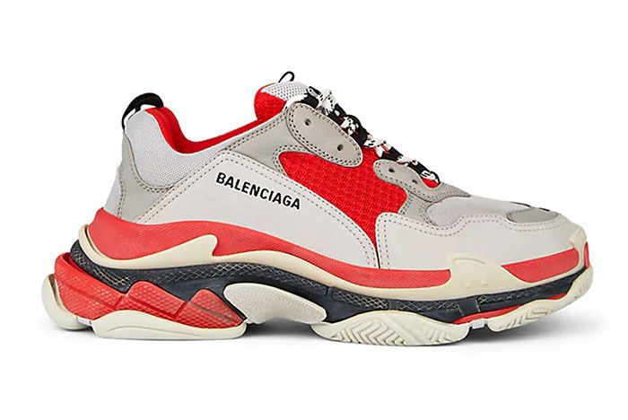 Hysterisk Forsøg uøkonomisk Available Now: Balenciaga Triple S in 'Red/Off-White' - Sneaker Freaker