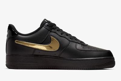 Nike Air Force 1 Removable Swoosh Pack Black Right