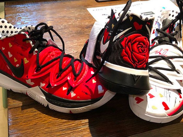 Kyrie Irving Gifts Young Fan an Unreleased Pair of Game-Worn Kyrie 5s –  Footwear News