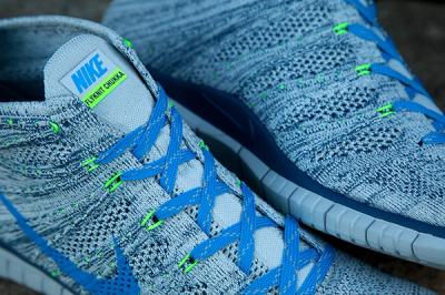 Nike Flyknit Chukka Blue Grey Green 1