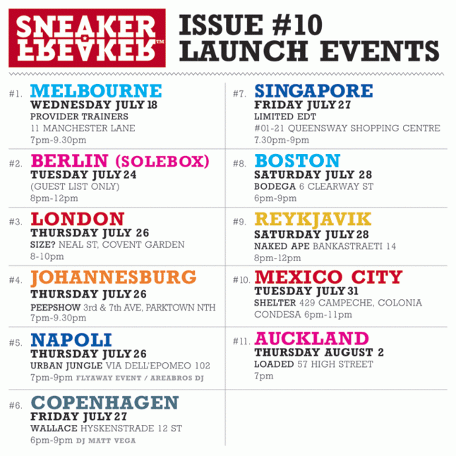 Sf 10 Launch Events Sneaker Freaker