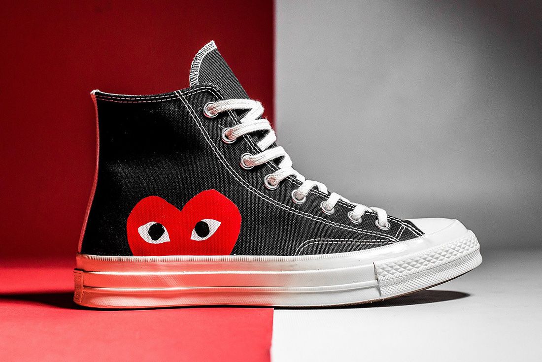 Play Comme Des Garçons x Converse Chuck Taylor All Star '70 High (Black)