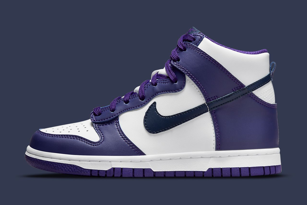 Navy Courts Purple on this Nike Dunk High - Sneaker Freaker