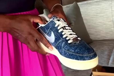 Nike Gifts Serena Williams ‘Memorable Moments’ orange nike air jordan high top sneakers for women