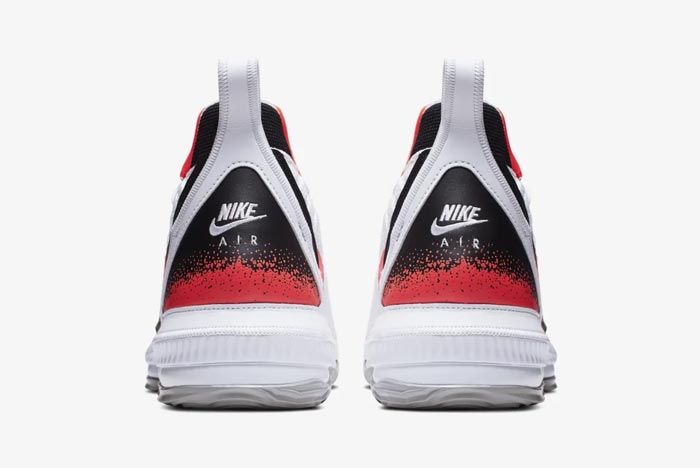 Nike Lebron 16 Hot Lava White Heels
