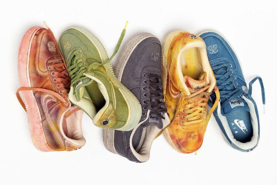 Stussy Releasing Limited Edition Hand-Dyed Nike Air Force 1 Colab 