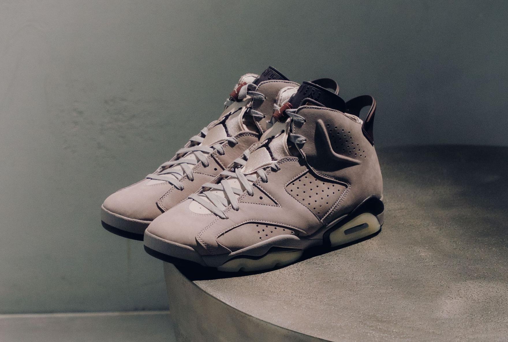 A Ma Maniere x Air Jordan 6 sneaker on step