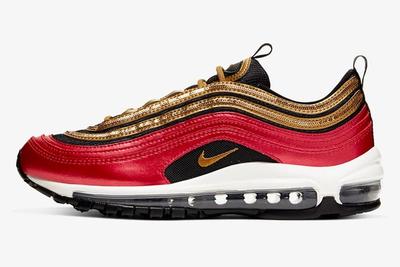 Nike Air Max 97 Gold Sequins Left