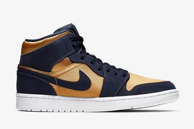Air Jordan 1 Mid Stain Gold 852542 401 Release Date 2 Side