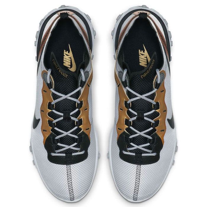 Hazme Gran engaño inferencia Nike Drop the Luxe React Element 55 'Metallic Gold' - Sneaker Freaker