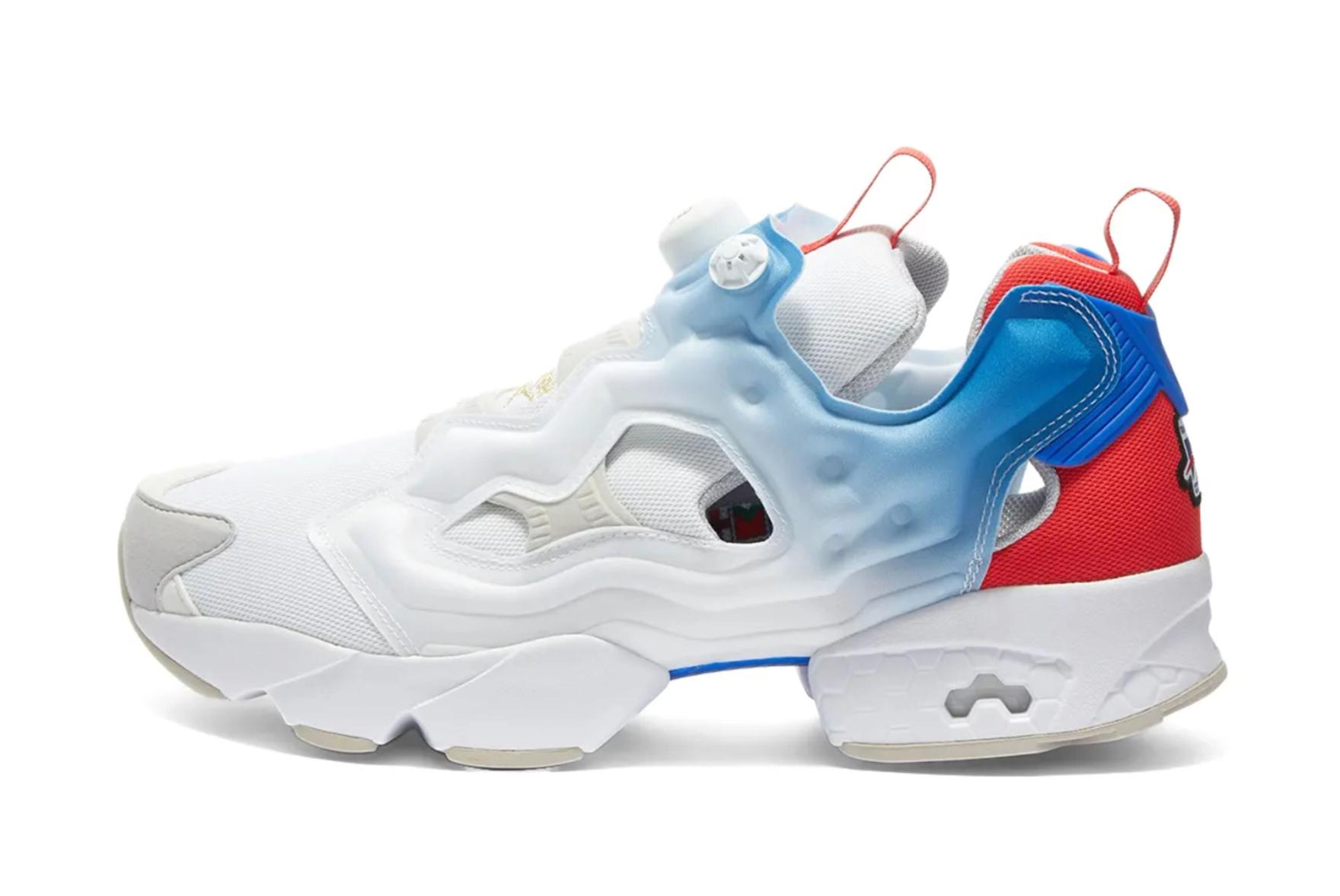 Reebok Instapump Fury (White/Blue/Red)