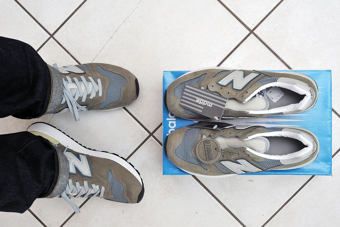 new balance 1300jp on foot