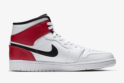 Air Jordan 1 White Black Red 554724 116 Right Side Shot