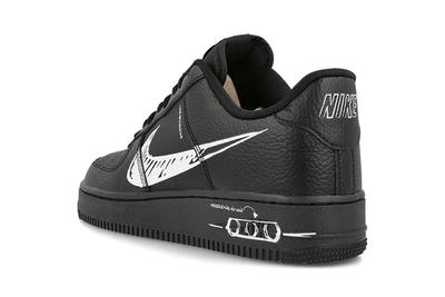 Nike Air Force 1 Sketch Black Heel