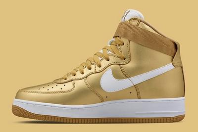 Gold Nike Air Force 1 3