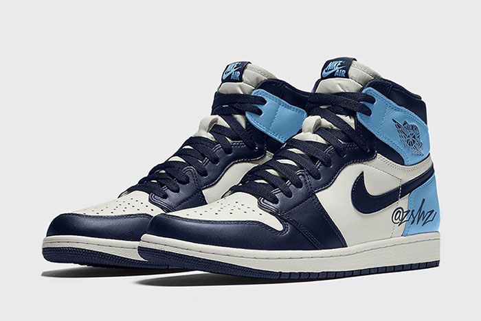 Air Jordan 1 'UNC' With Tumbled Leather 