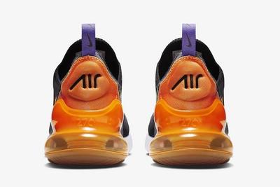 Nike Air Max 270 Purple Orange Heels