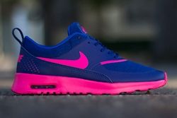 nike air max thea pink and blue