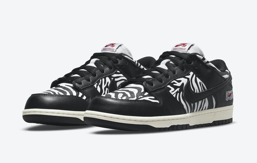 Quartersnacks x Nike SB Dunk Low ‘Zebra’ official 