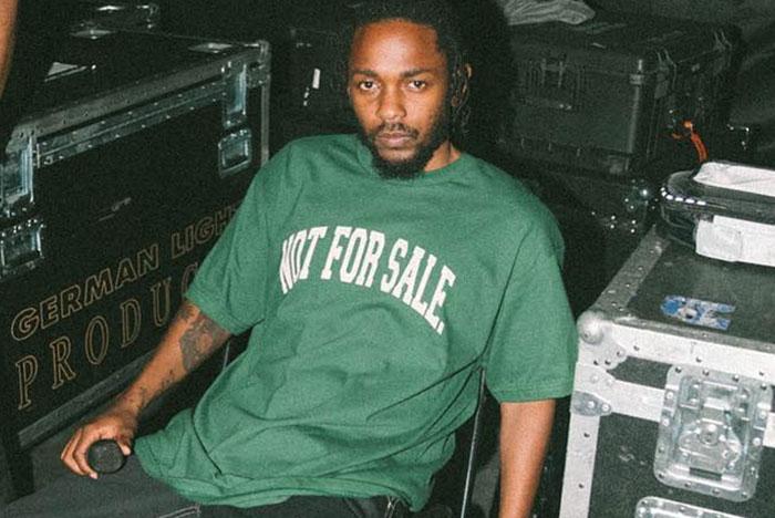 Kendrick Lamar Sitting Green Shirt Mid