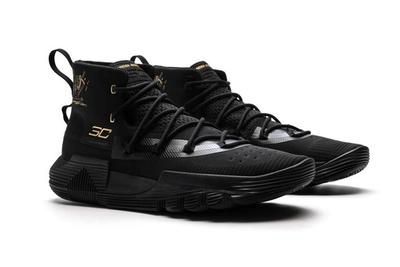 Under Armour Curry 3Zer0 2 Black Gold Pair