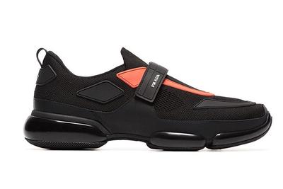 Pradas Cloudbust Receives A Bright Contrast Black Orange Colorway 1 Sneaker Freaker