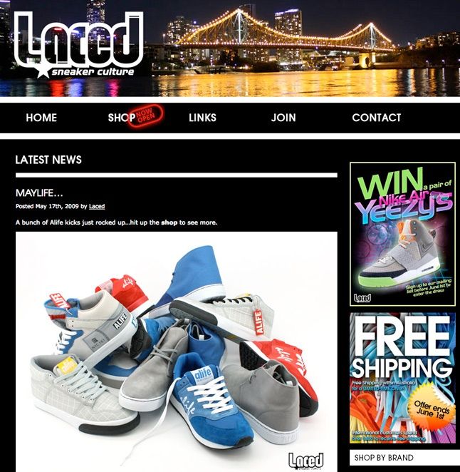 Laced Website And Online Store 1