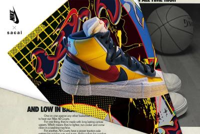 Sacai Nike Blazer Mid Official Yellow Release Date Hero