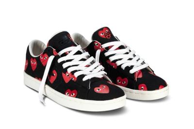 Converse Comme Des Garcons Play Collection Black Red Hero 1