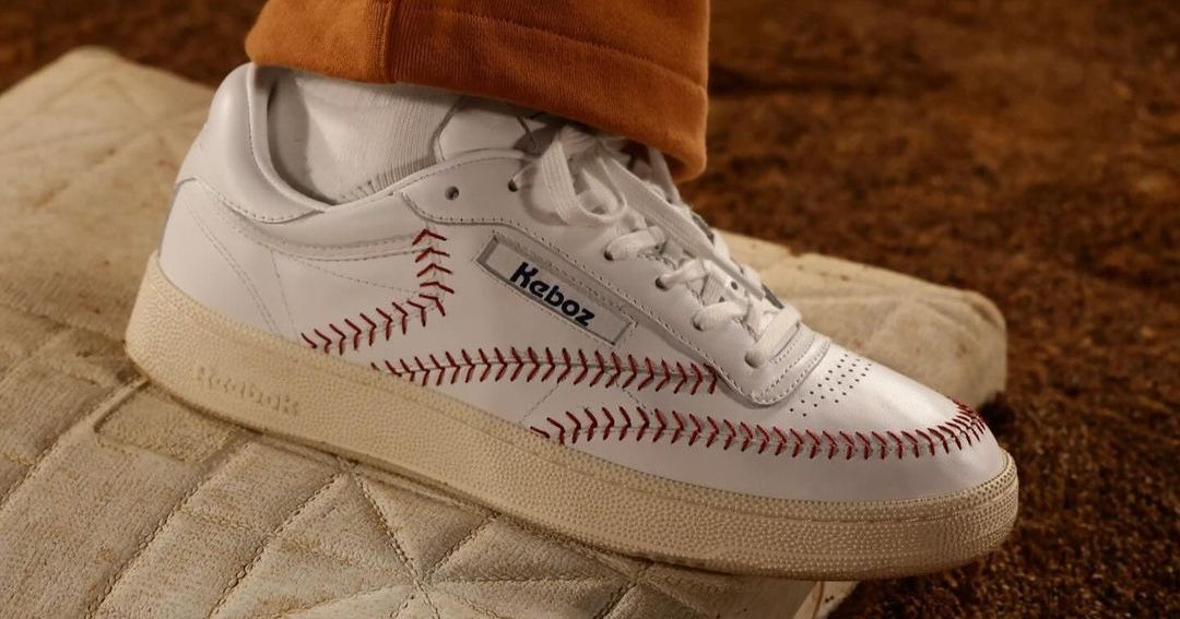 The atmos x KEBOZ x Reebok Club C 85 Vintage 'Baseball The atmos x KEBOZ x Reebok Club C 85 Vintage 'Baseball