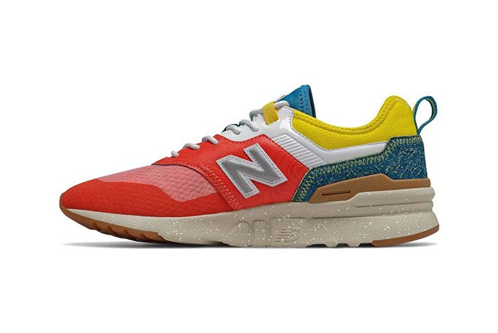 New Balance 997H Spring Hike Trail Neo Flame Blue Yellow Medial