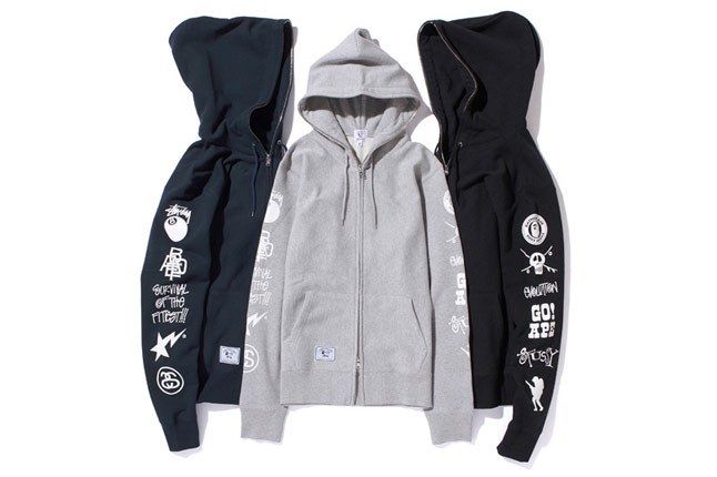 Bape x stussy hoodie on sale