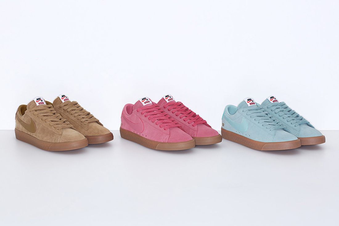 Supreme X Nike SB Blazer Low Gt Collection Releases